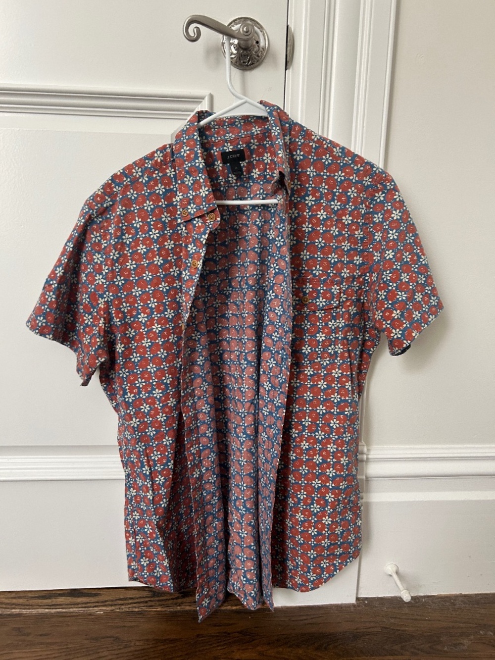 J crew short sleeved shirt
